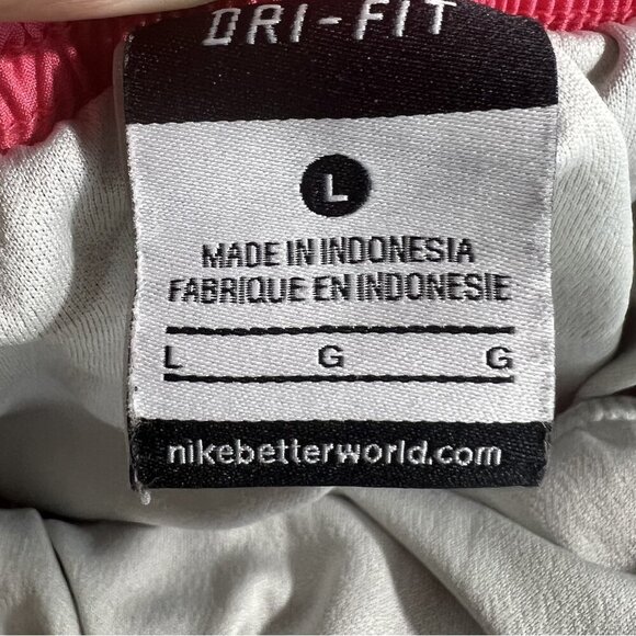 Nike Dri-FIT Running Shorts Women's, L, Pink, Elastic Drawstring Waist Athletic - Picture 13 of 13